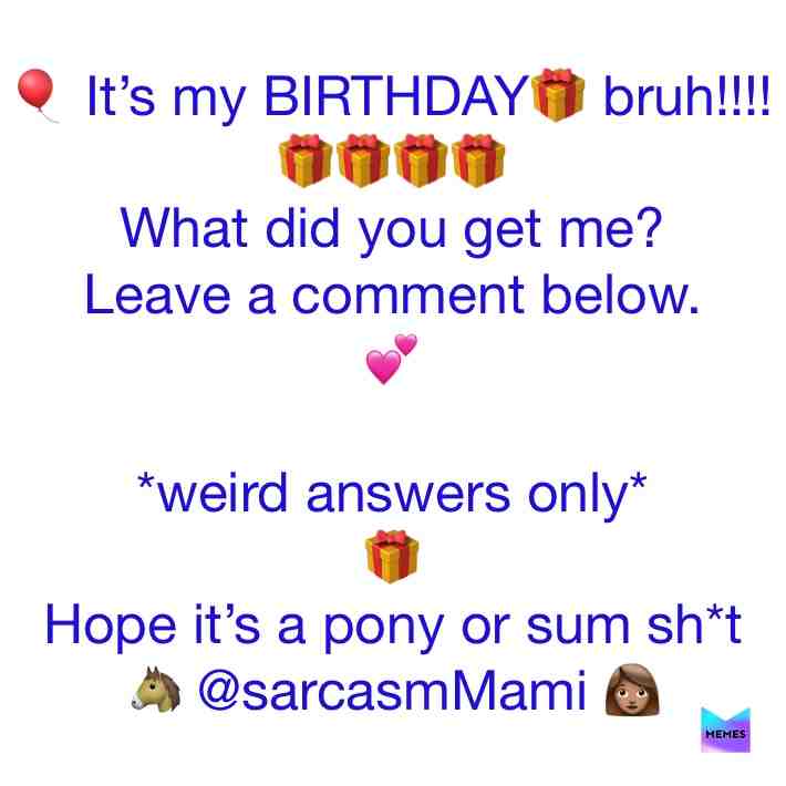 Follow me on Instagram
@sarcasm_mami
Ima goofy girl and I like weed! \ud83c\udf33 \ud83d\udd25