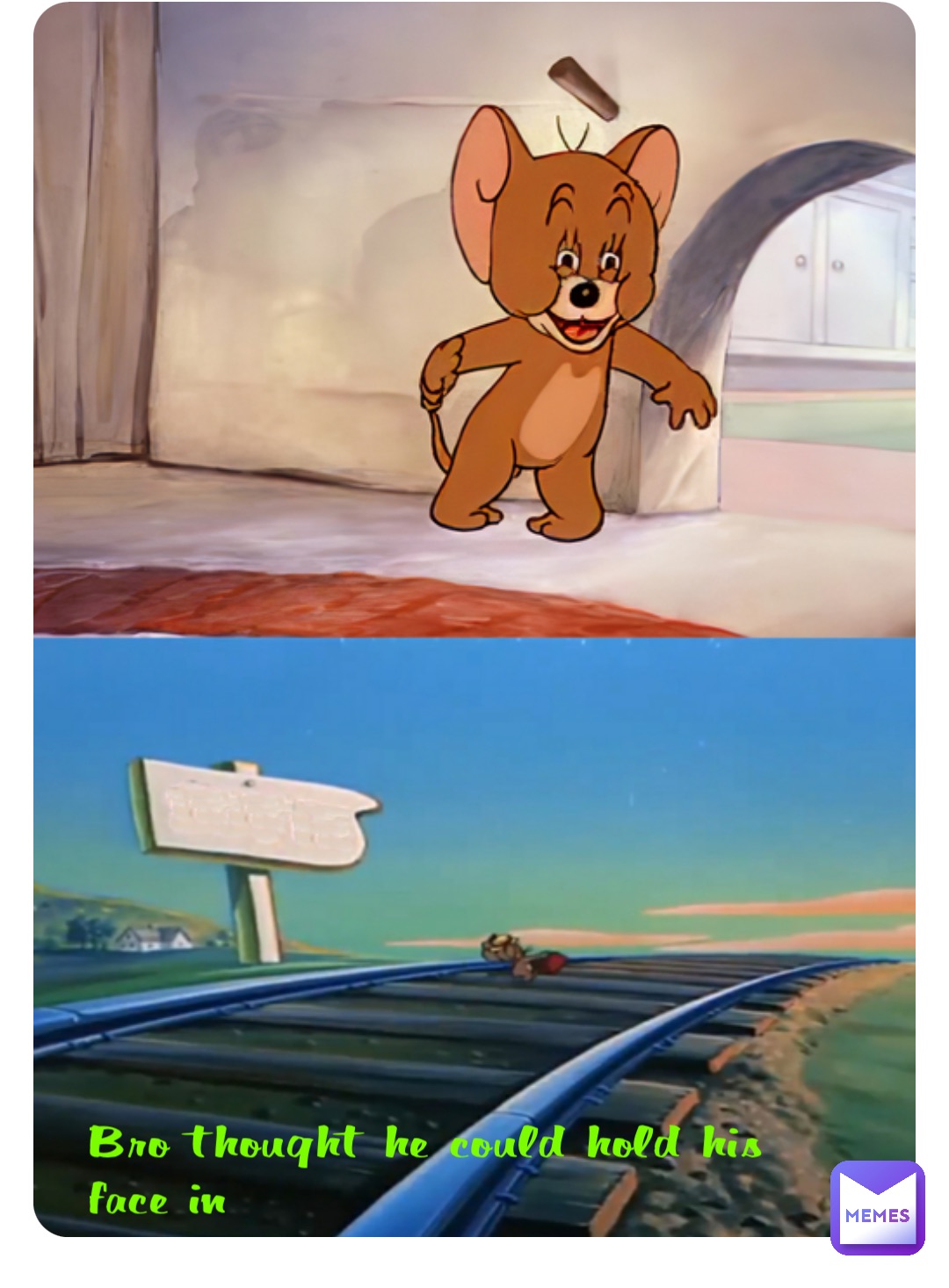 Bro thought he could hold his face in