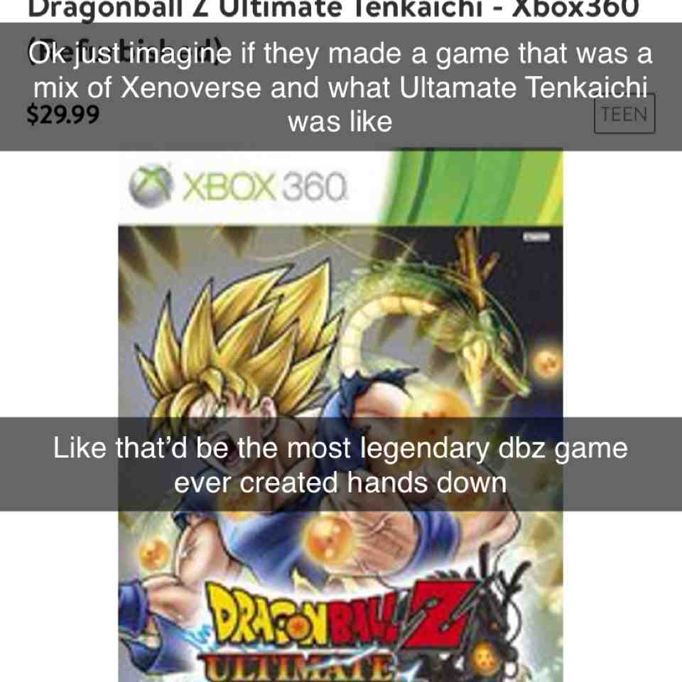 Ultamate Tenkaichi rly was sum else, don’t get me wrong I like the new concepts in these new games like Xenoverse, but still, the stuff you could do in ultamate and how creative they got w it, they freakin killed it👌🏽👌🏽. #dbzfan #dbz #dbzgames #legendarygames