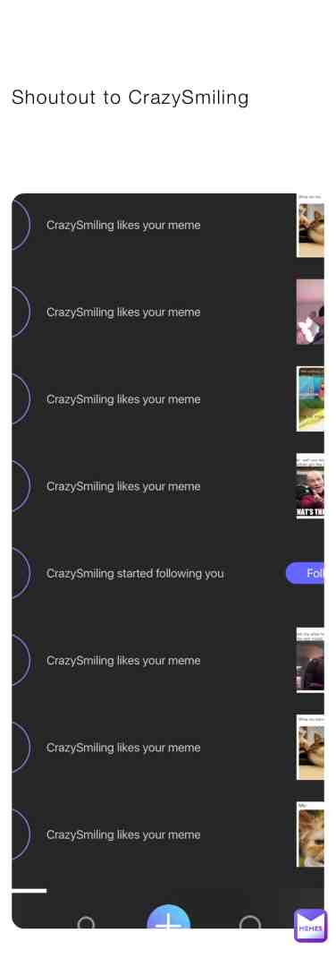 Go follow CrazySmiling