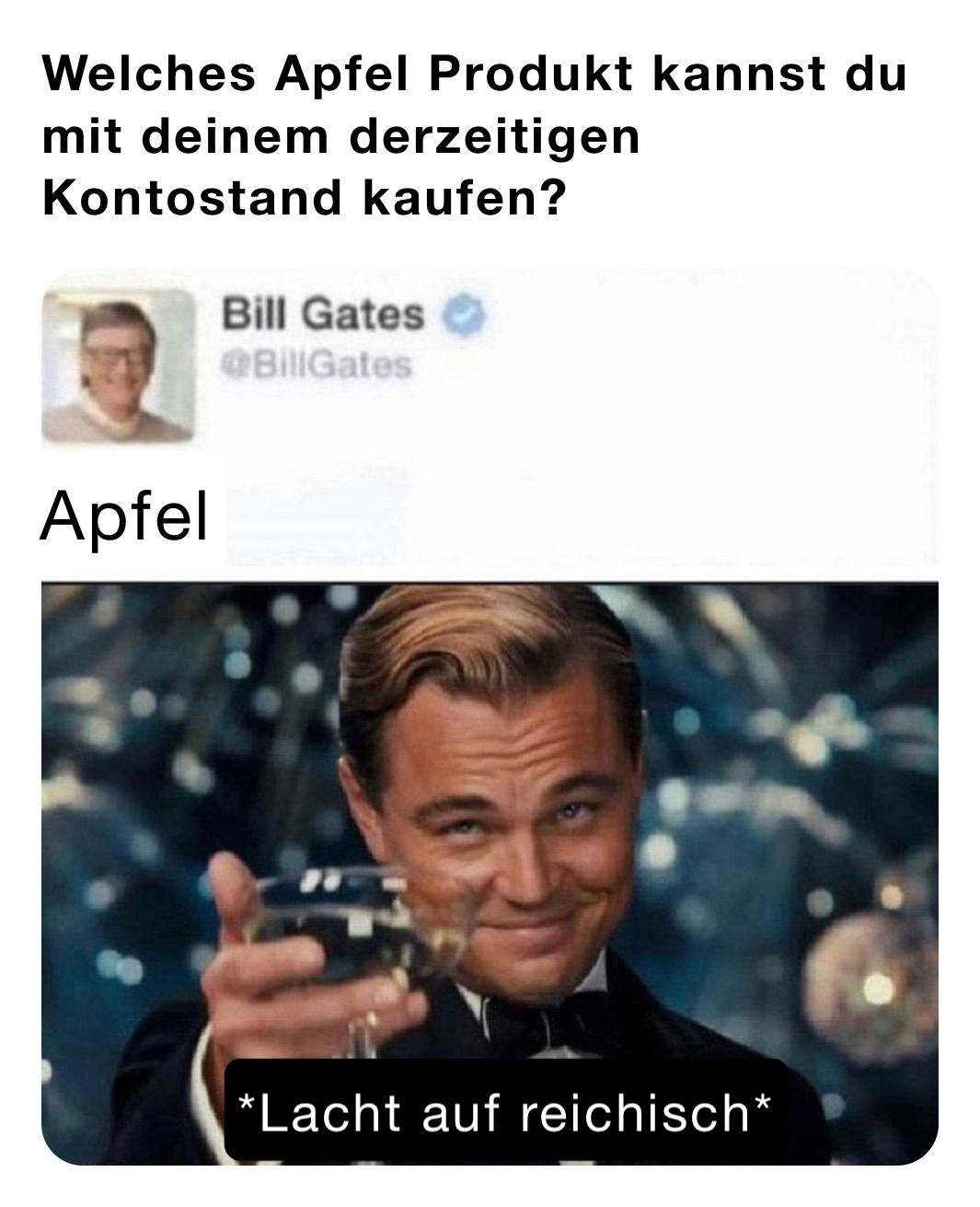 Welches Apfel Produkt kannst du mit deinem derzeitigen Kontostand kaufen?