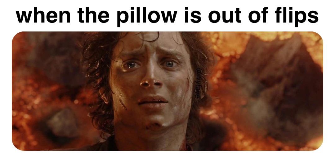 Double tap to edit when the pillow is out of flips