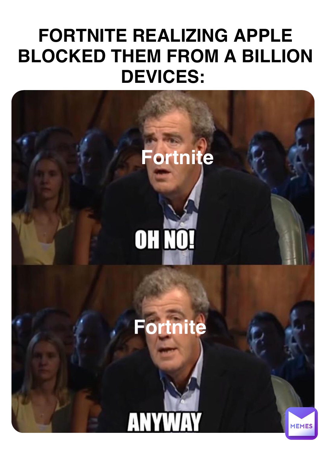 FORTNITE REALIZING APPLE BLOCKED THEM FROM A BILLION DEVICES: Fortnite Fortnite