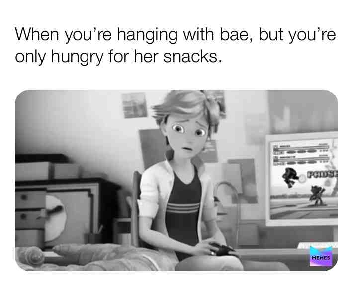 Lol, what are hungry for?
#miraculous #miraculousladybug #miraculousmemes #bae #hungry #snacks #snack #snacking #hang #hangout #videogames #food #foodmemes #foodie #foodislife \u200b #letadrieneat #foodlover #foodmeme #hungryeveryday #hungryboy #hungrymemes #hungryaf #croissant #girlfriend #Adrien