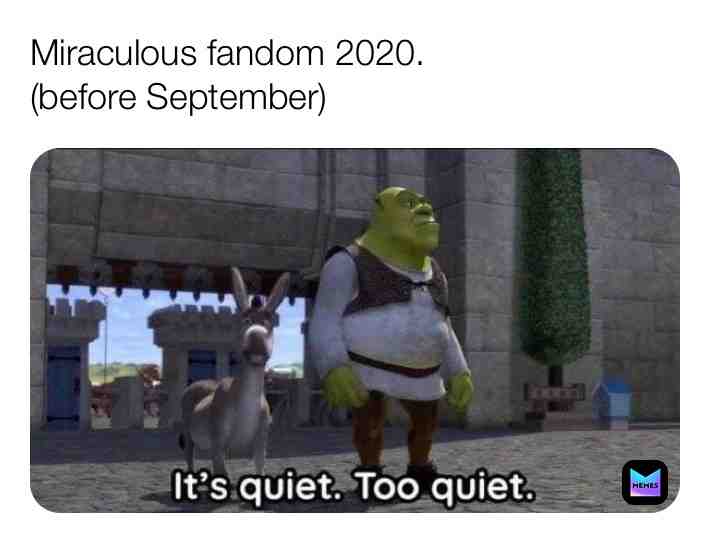 Super excited for the New York Special coming out this month!
#miraculous #miraculousladybug #miraculousmemes #movie #moviememe #movies #2020 #september #fandom #quiet #shrek #shrekmemes #shrekmeme #shrekislife