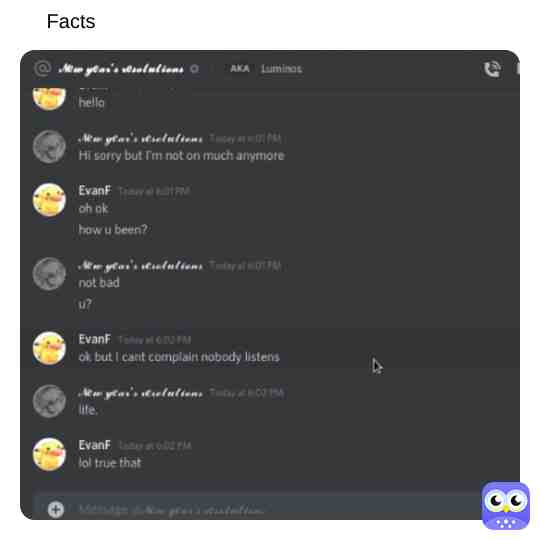 #life #facts #discordtexts