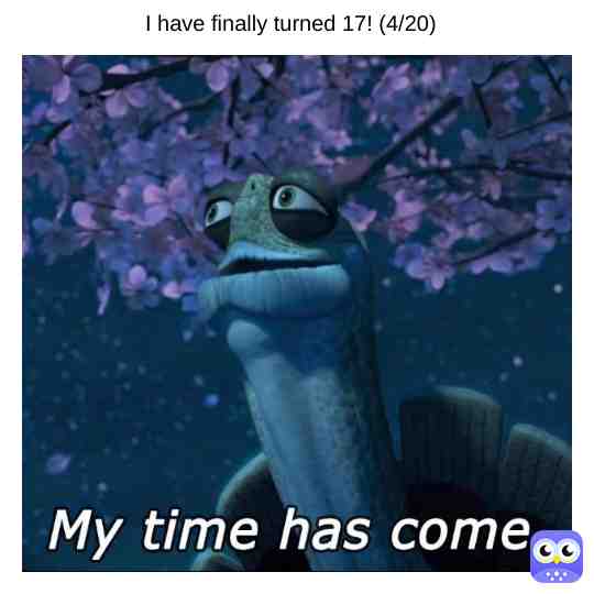 I am as of today 17 years old finally!