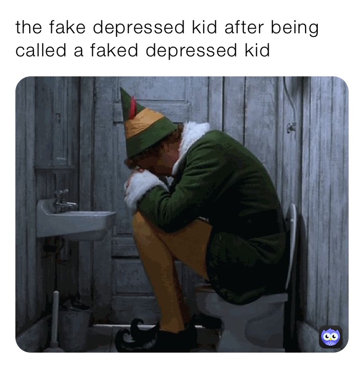the fake depressed kid after being called a faked depressed kid 
