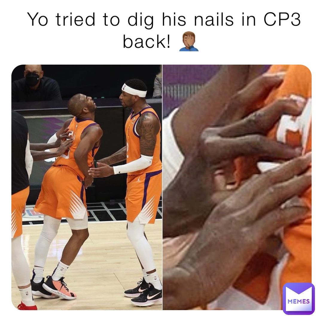 Yo tried to dig his nails in CP3 back! 🤦🏽‍♂️