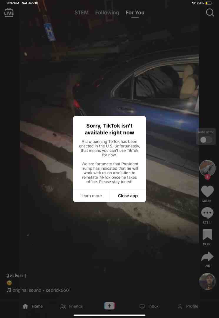 TIKTOK BANNED.. 💀