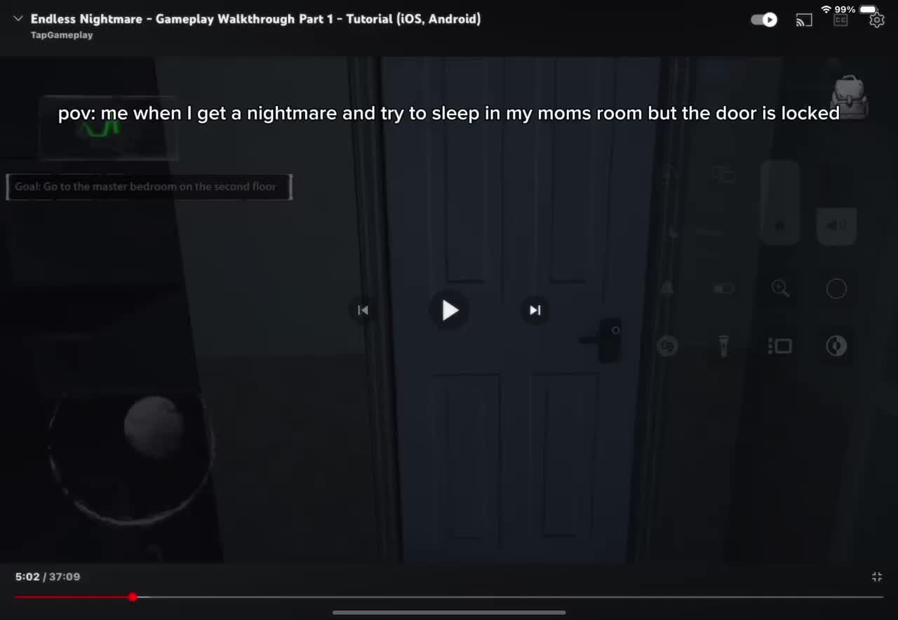 pov: me when I got a nightmare and try to sleep in my moms room, but her door is locked