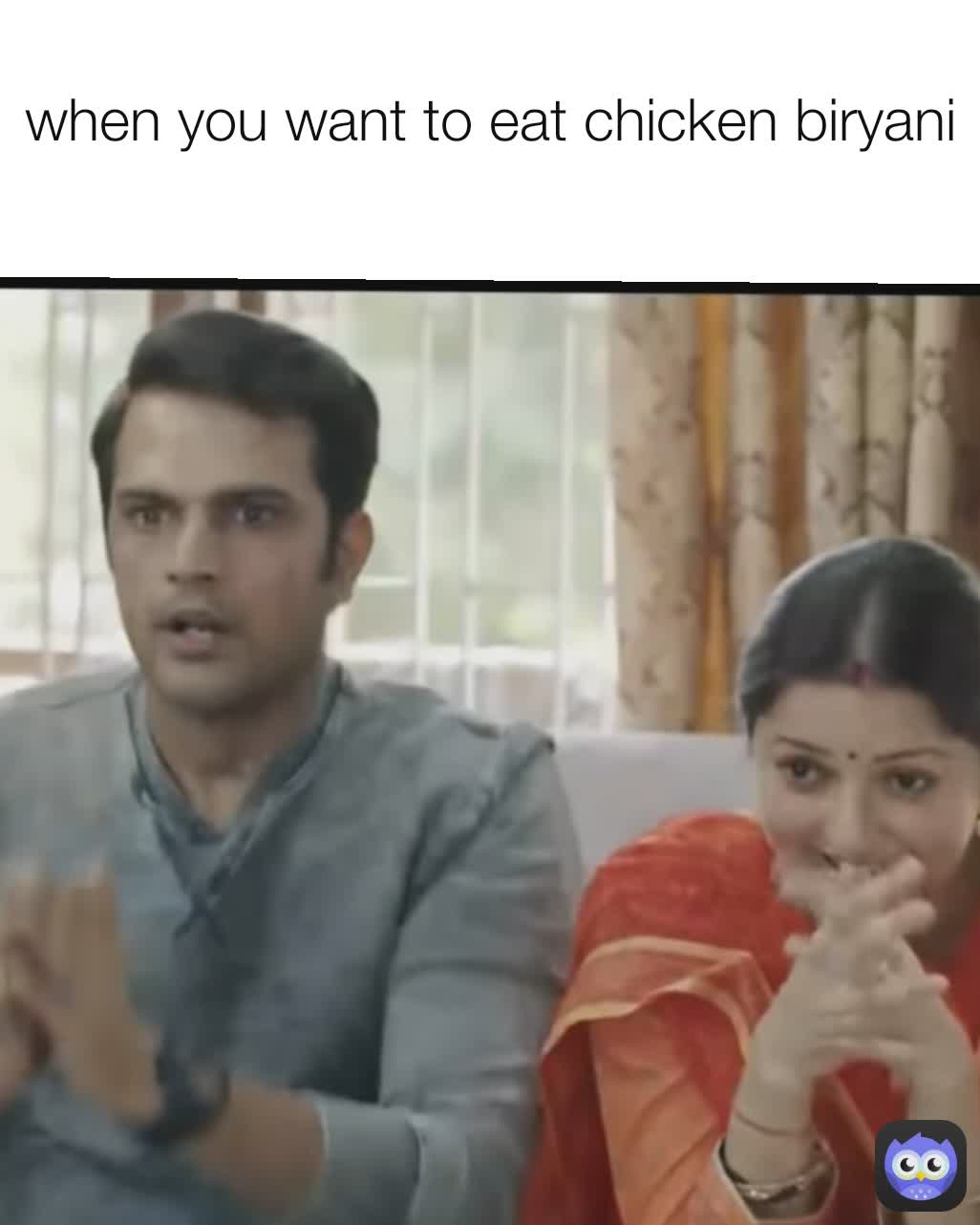 when you want to eat chicken biryani