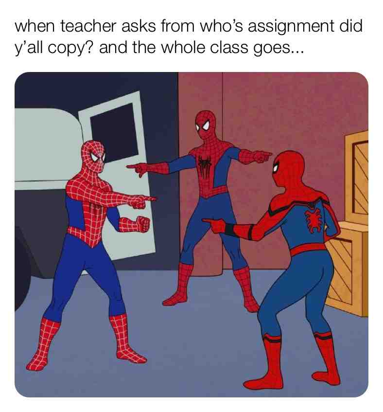 #mirror #meme #comic #spidy #spiderman #carboncopies #classgoals #copying #beentheredonethat #create #new #fun #kids #children #teacher #stupidthingsthatwedo