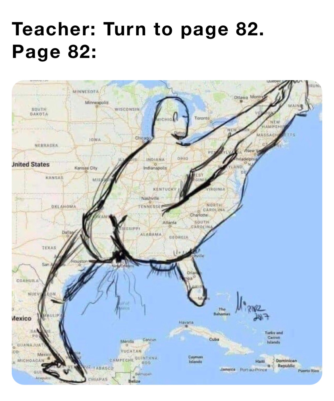 Teacher: Turn to page 82.
Page 82: