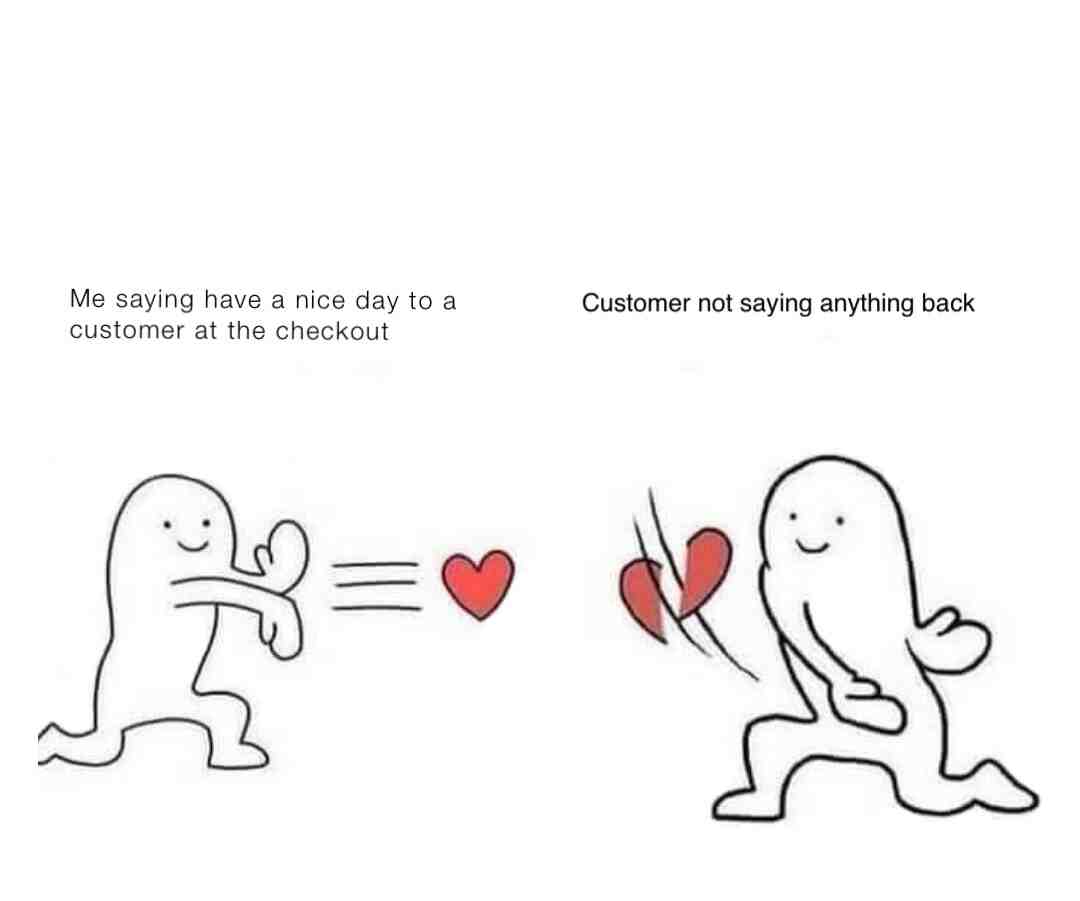 Sometimes I think my smiles are wasted on these peope #retail