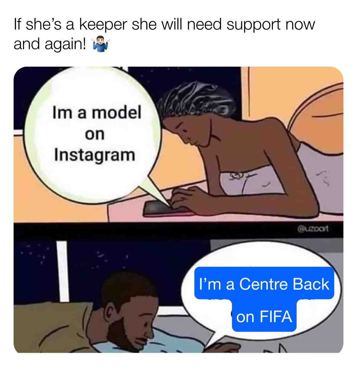 Let them know you’re there 🤷🏻♂️😍 #football #fifa #fifamemes #soccer