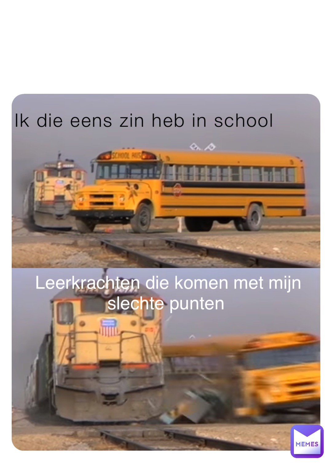 Ik die eens zin heb in school Leerkrachten die komen met mijn slechte punten