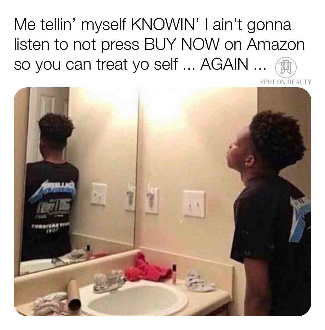 Trying to convince myself knowing beforehand I won’t listen. #treatyoself #notlistening #amazon #buynow