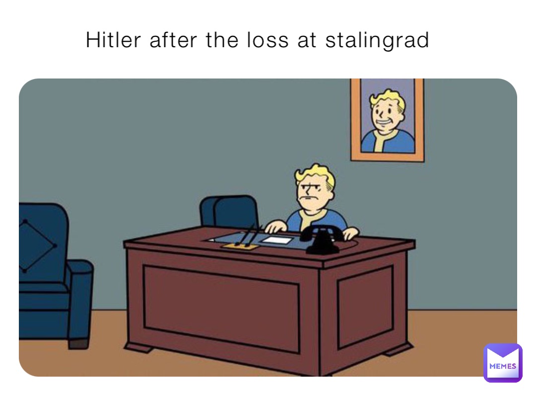 Hitler after the loss at stalingrad