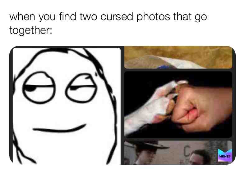 Cursed photos be like:
