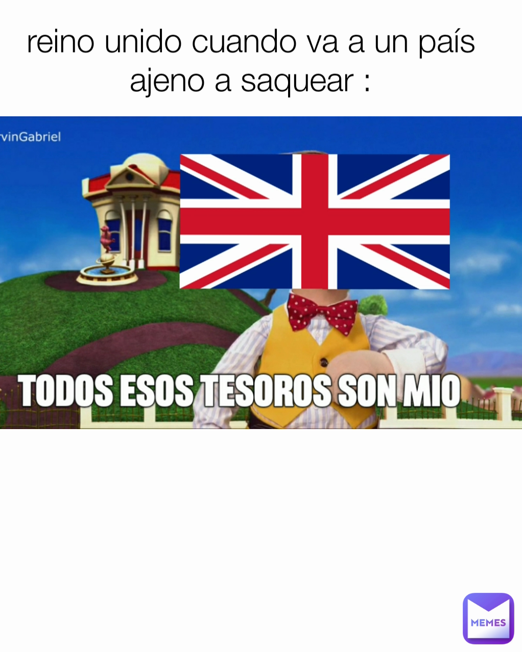 reino unido cuando va a un país ajeno a saquear :