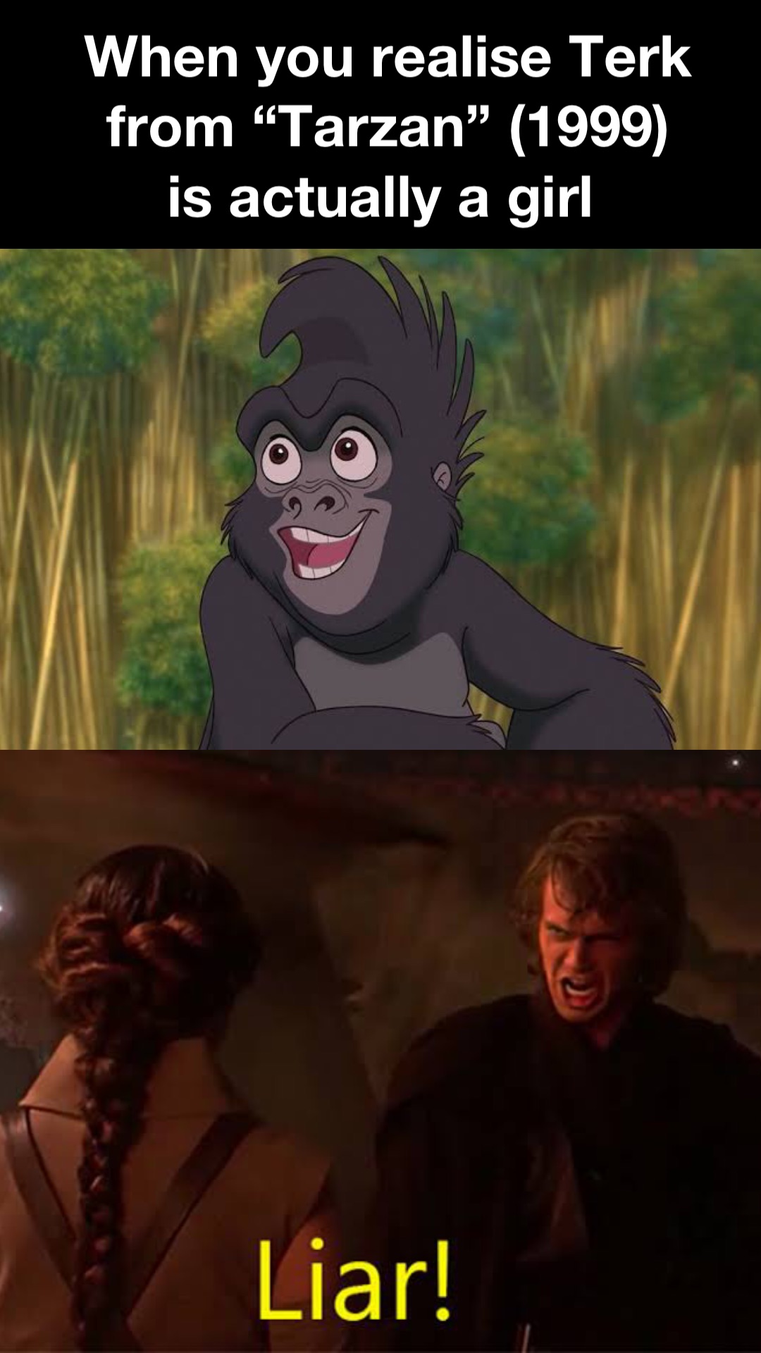 When you realise Terk 
from “Tarzan” (1999) 
is actually a girl