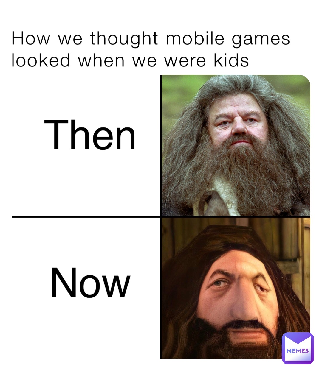How we thought mobile games looked when we were kids Then Now