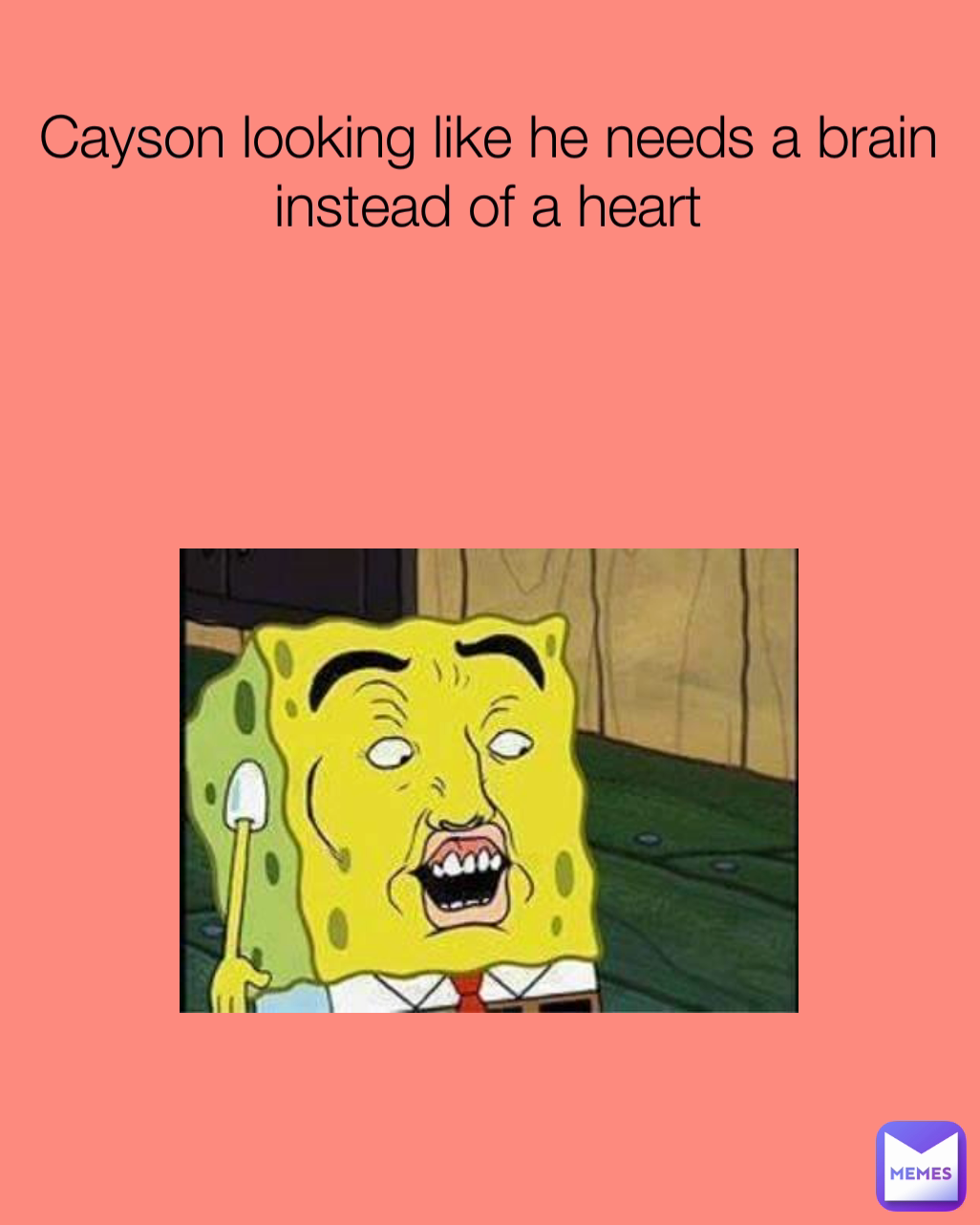 Cayson looking like he needs a brain instead of a heart