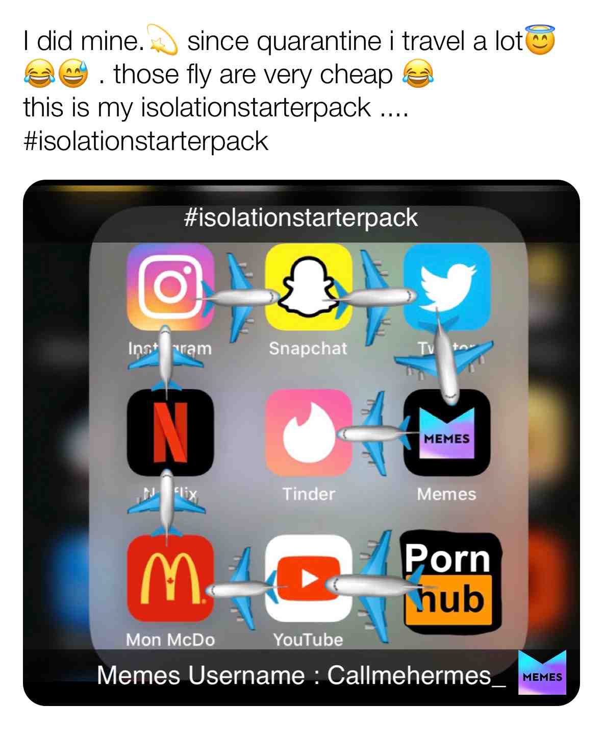 \ud83d\ude02 hope u like it.
#isolationstarterpack
#contest
#memeschallenge #memeschallenges