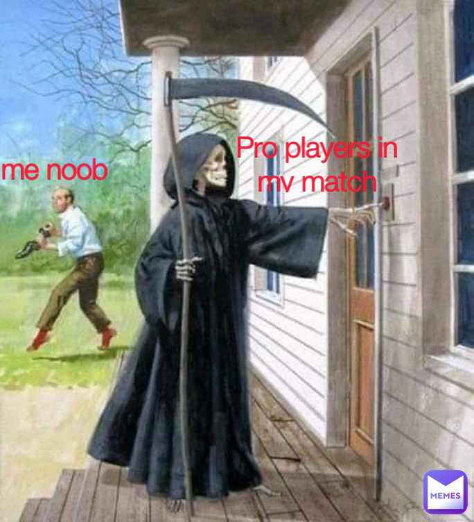 Pro players in my match me noob