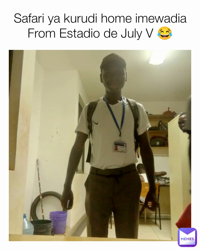 Safari ya kurudi home imewadia From Estadio de July V 😂
