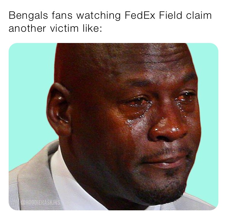 Bengals fans watching FedEx Field claim another victim like: