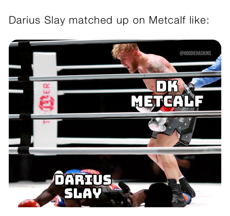 Darius Slay matched up on Metcalf like: