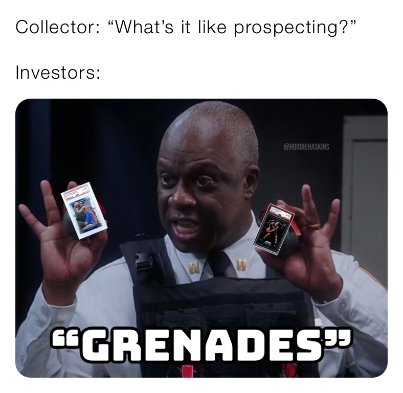 Collector: “What’s it like prospecting?”

Investors: