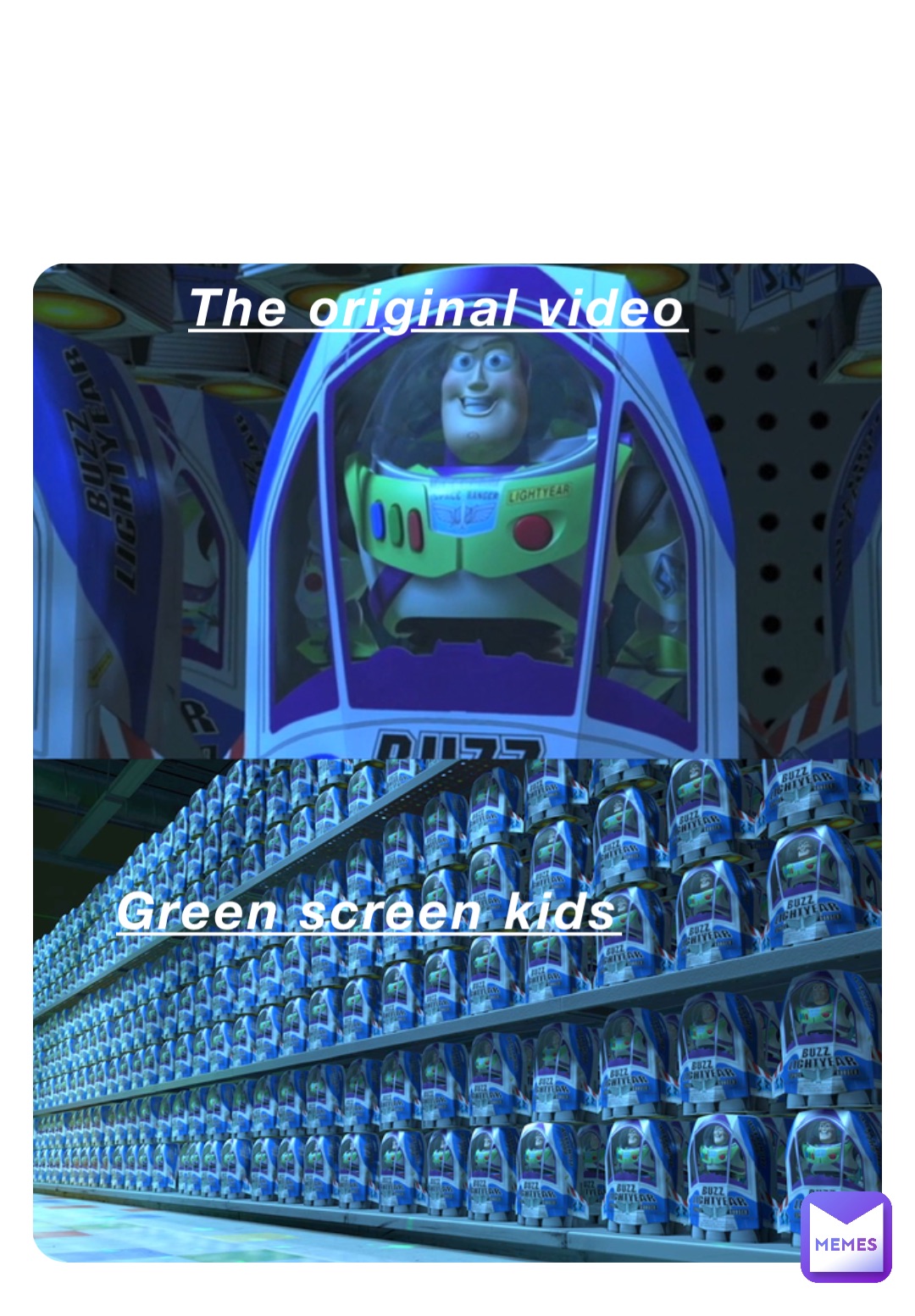 The original video Green screen kids