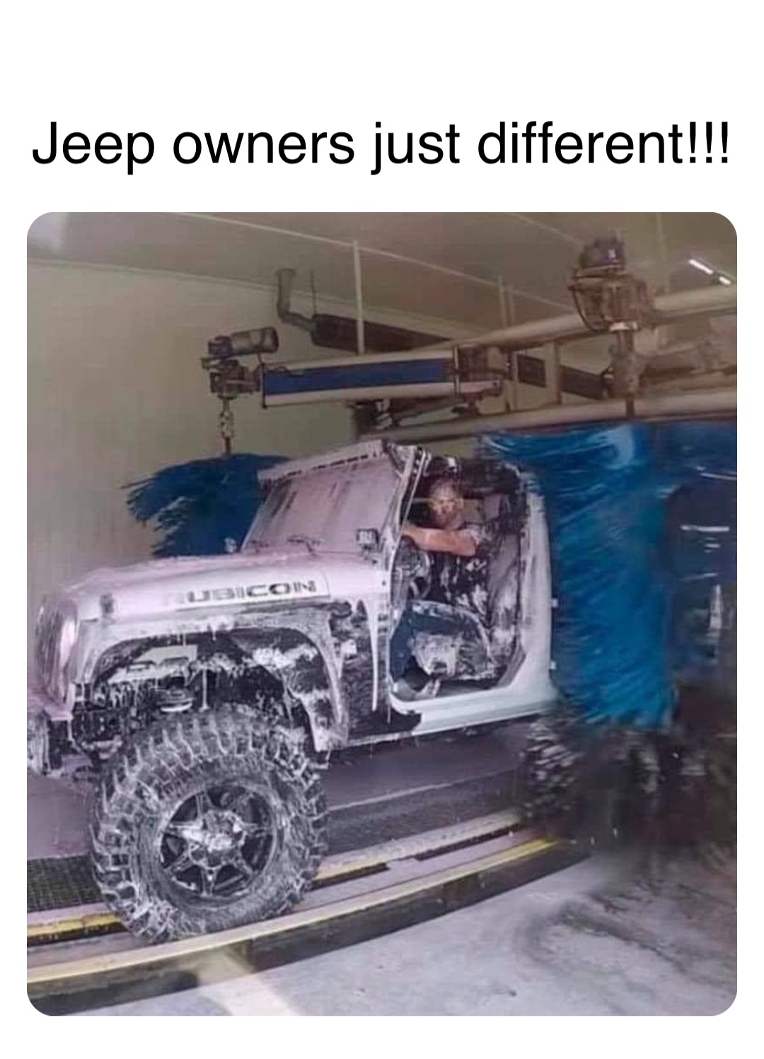 Double tap to edit Jeep owners just different!!!