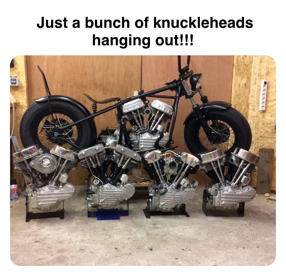 Double tap to edit Just a bunch of knuckleheads hanging out!!!