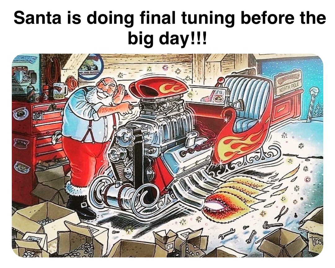 Double tap to edit Santa is doing final tuning before the big day!!!