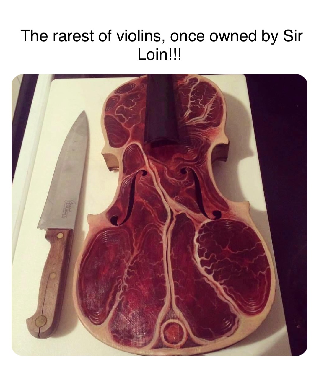 Double tap to edit The rarest of violins, once owned by Sir Loin!!!