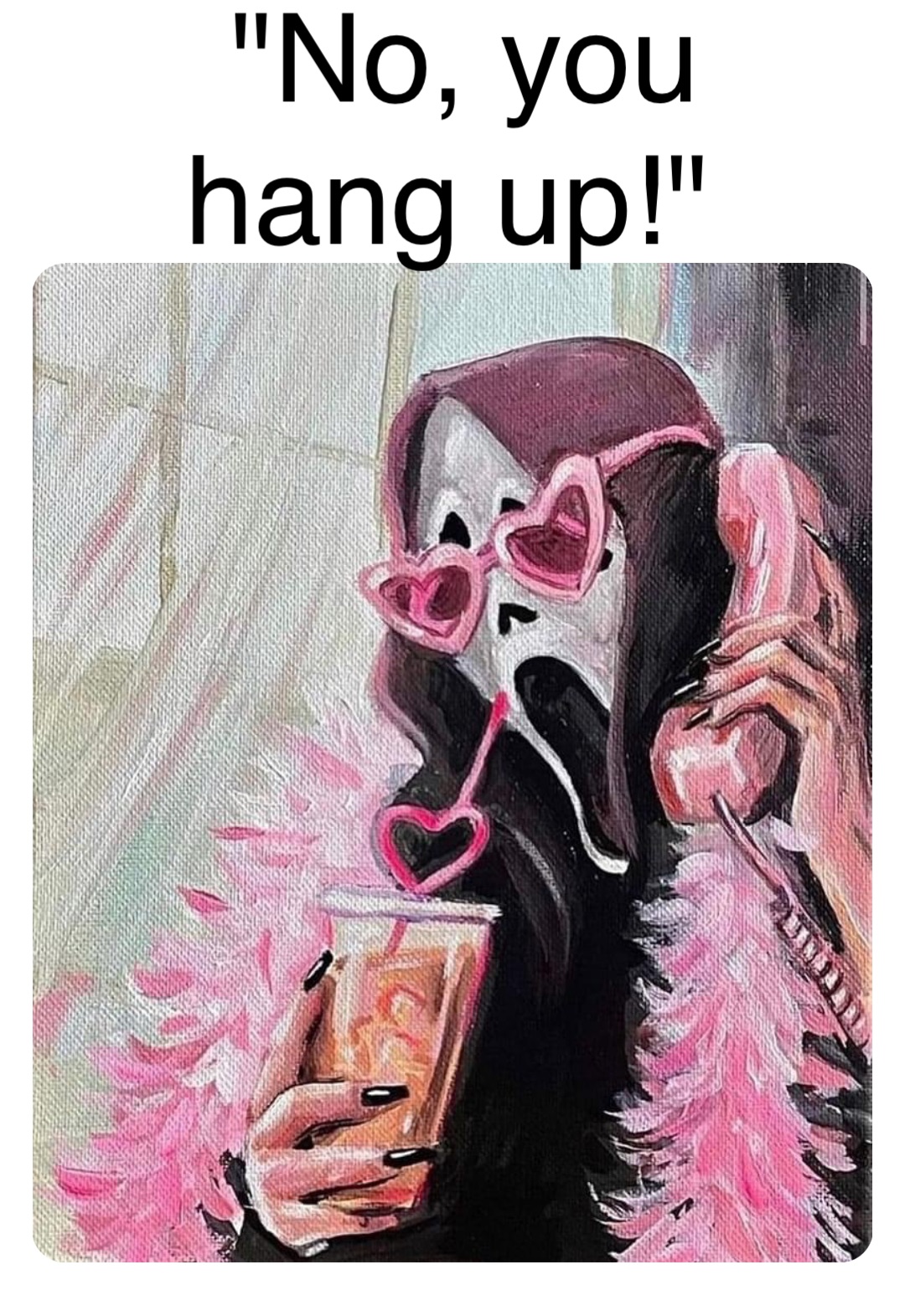 Double tap to edit "No, you hang up!"