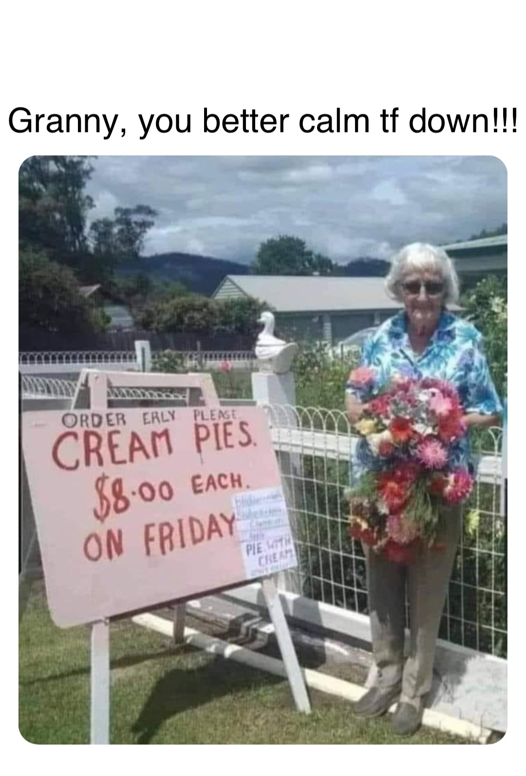 Double tap to edit Granny, you better calm tf down!!!