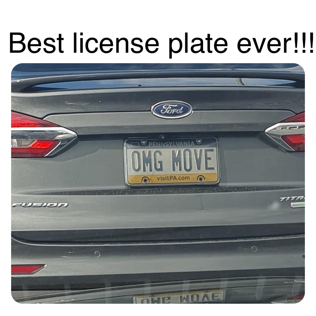 Double tap to edit Best license plate ever!!!