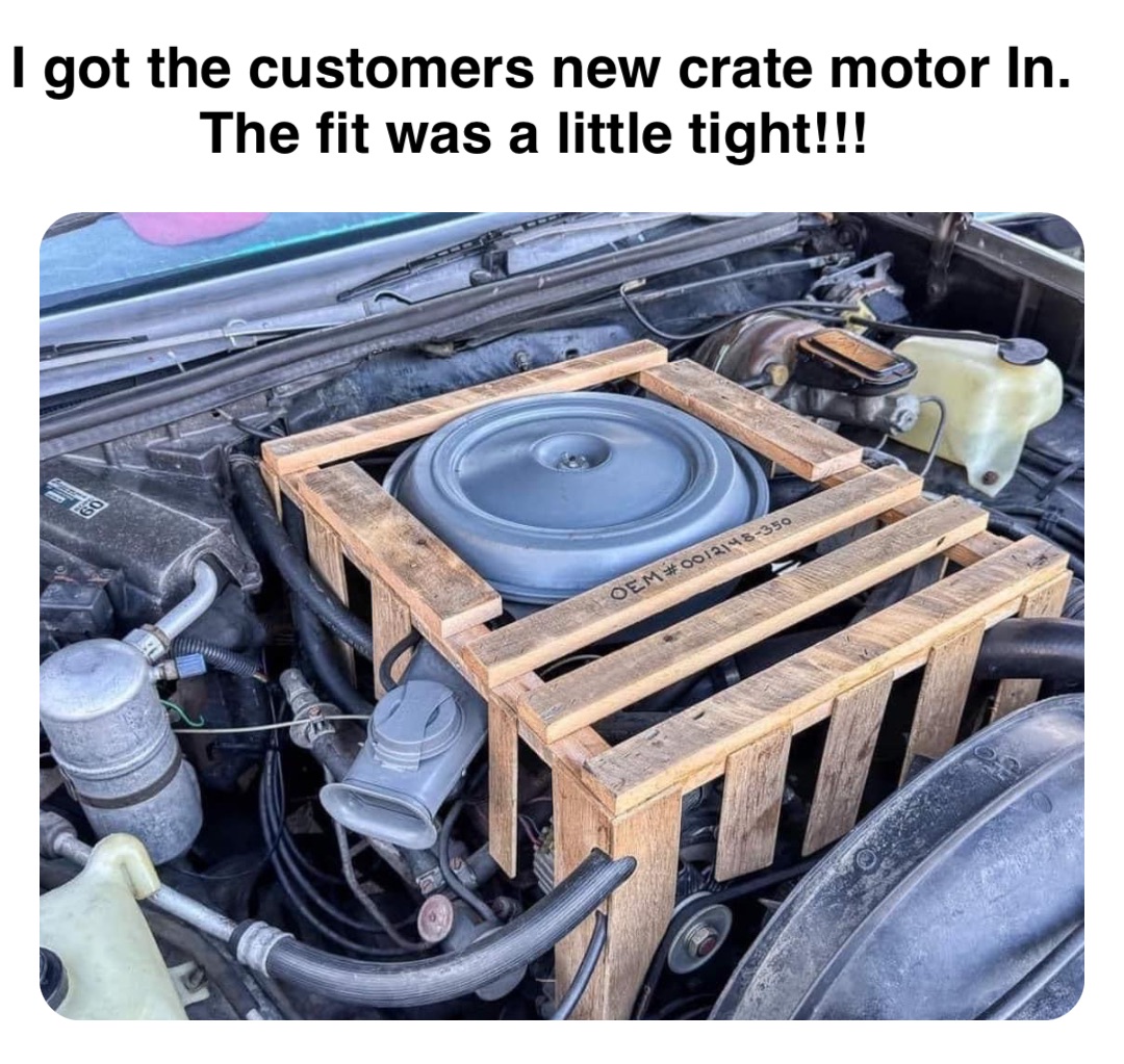 Double tap to edit I got the customers new crate motor In. The fit was a little tight!!!