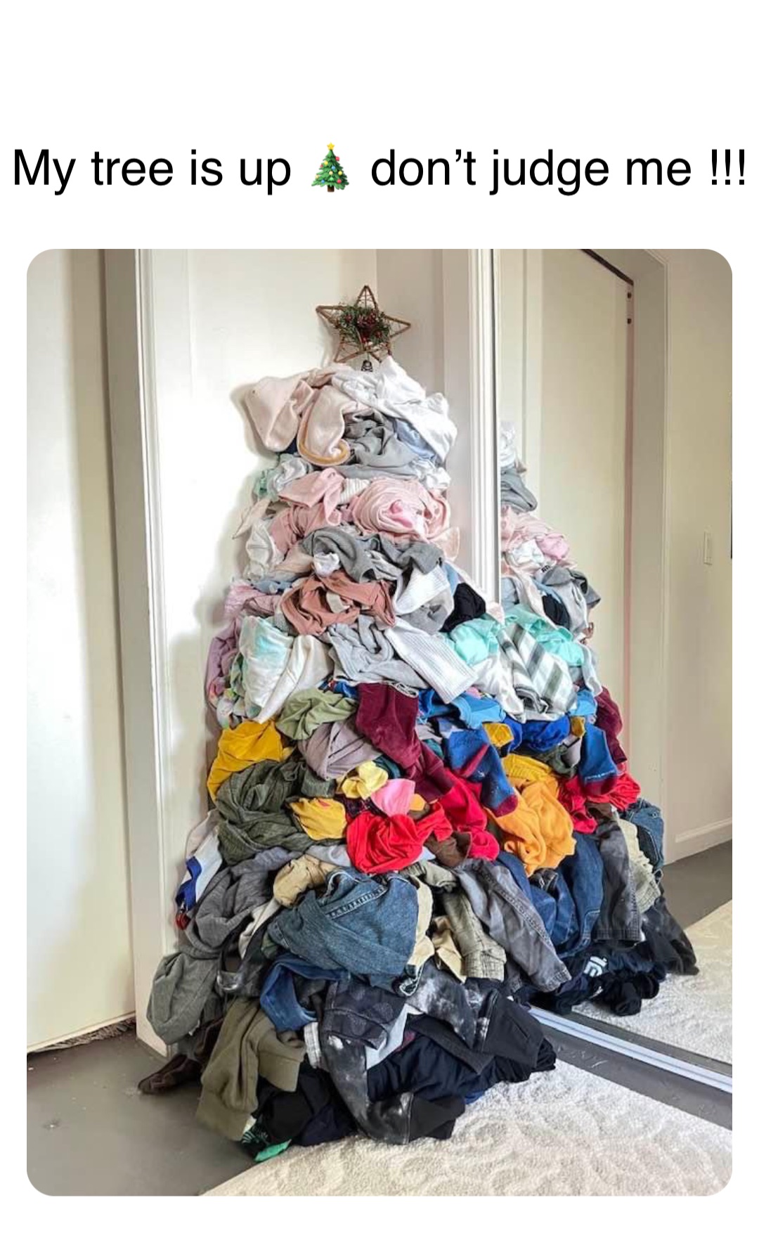 Double tap to edit My tree is up 🎄 don’t judge me