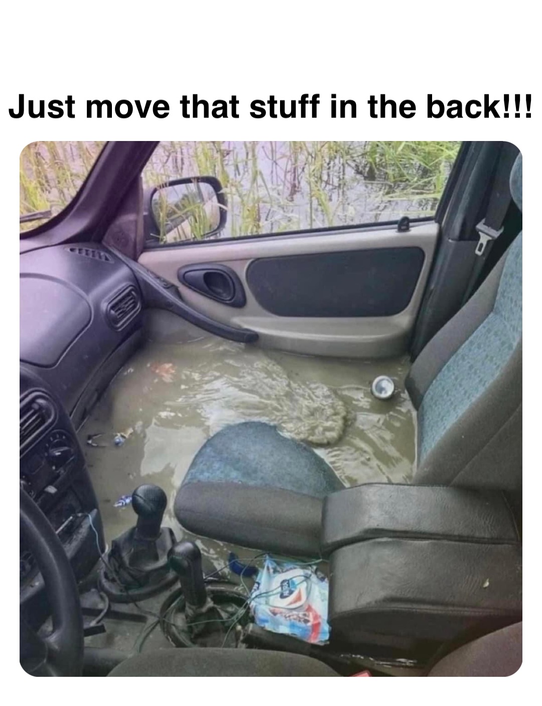 Double tap to edit Just move that stuff in the back!!!