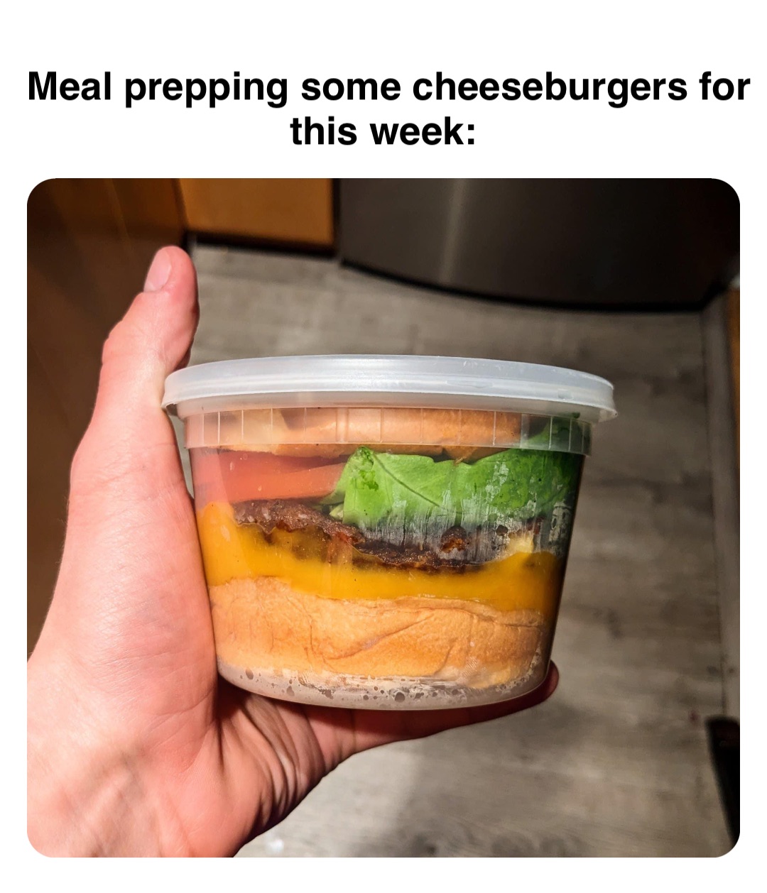 Double tap to edit Meal prepping some cheeseburgers for this week: