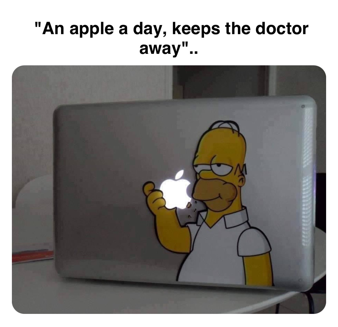 Double tap to edit "An apple a day, keeps the doctor away"..