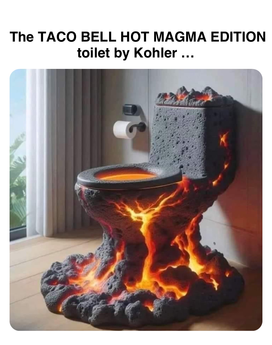 Double tap to edit The TACO BELL HOT MAGMA EDITION toilet by Kohler …