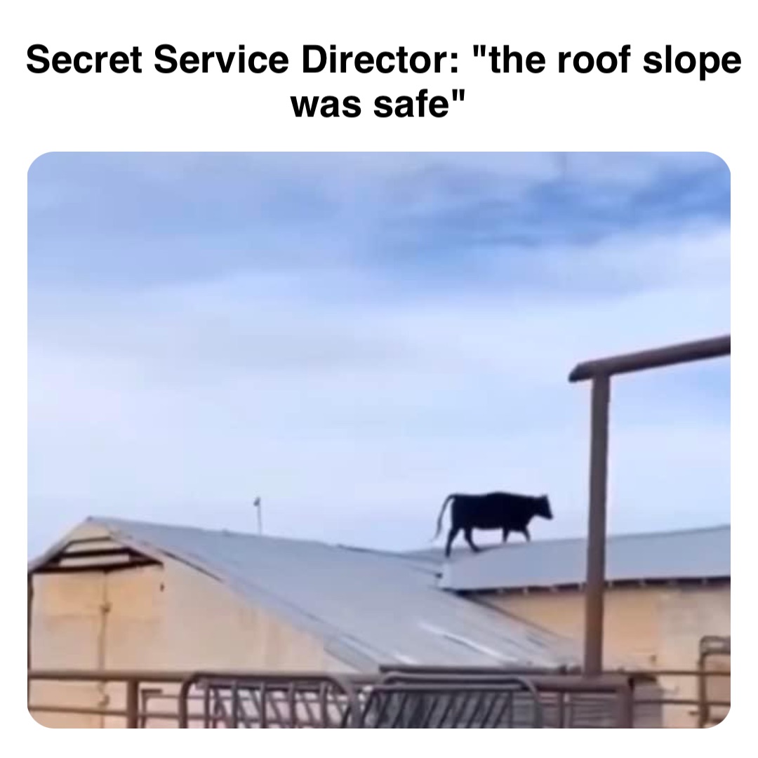 Double tap to edit Secret Service Director: "the roof slope was safe"