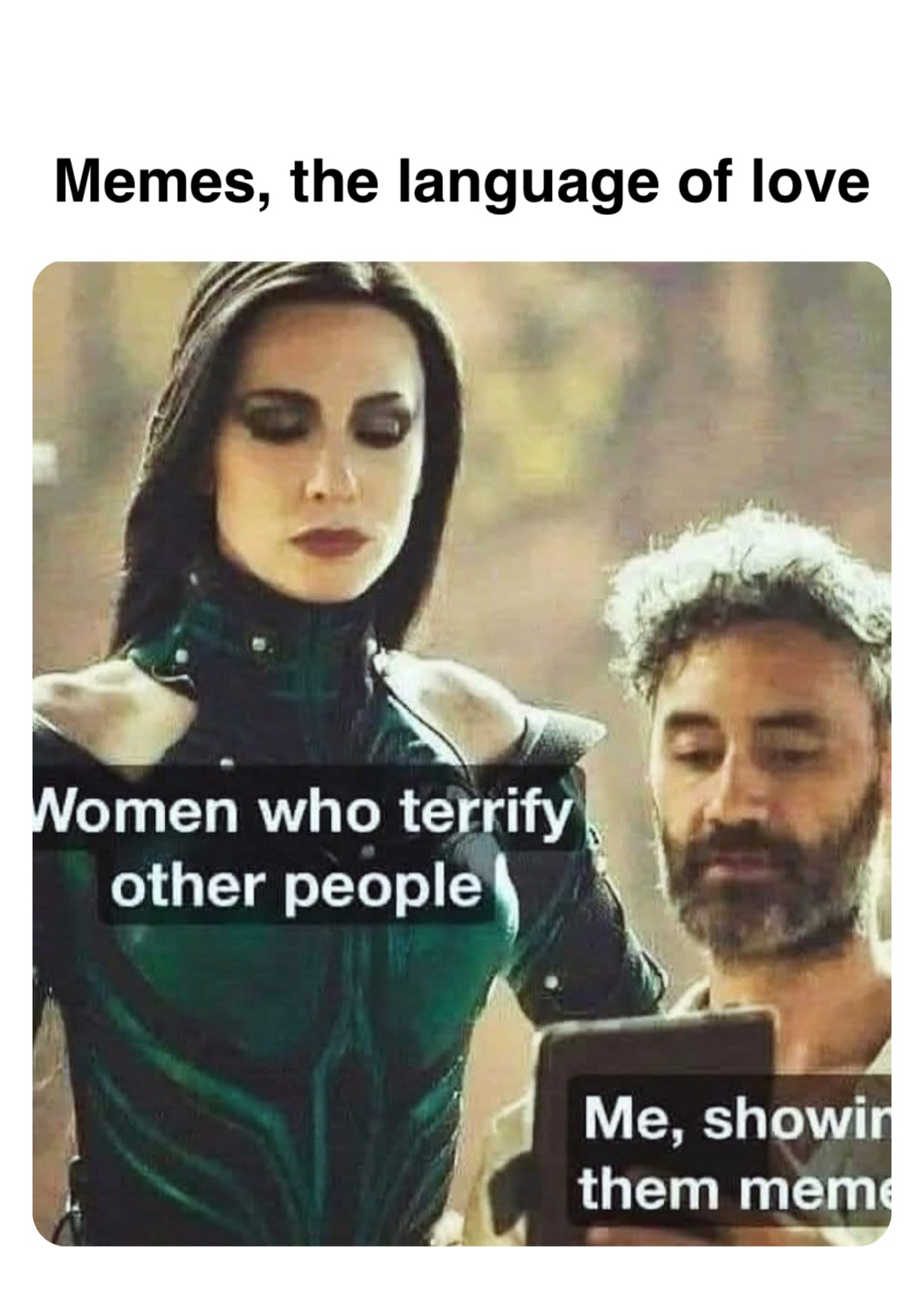 Double tap to edit Memes, the language of love